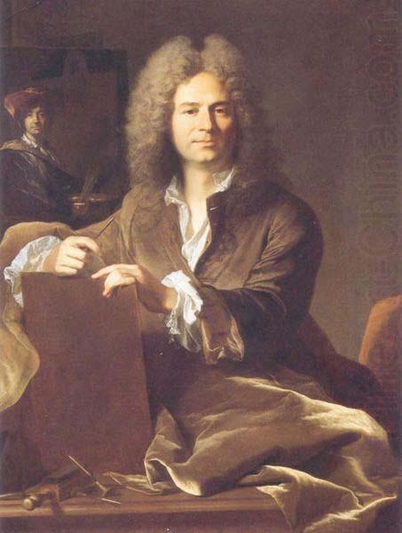 Hyacinthe Rigaud Portrait of Pierre Drevet (1663-1738), French engraver oil painting picture